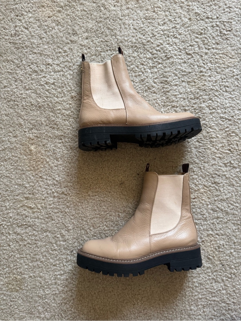 Sam Edelman Chelsea Lug Boot in Beige - Women